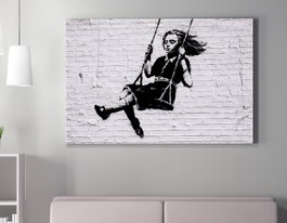 Wallity Lienzo Decorativo Banksy WY07 (70 x 100 cm)
